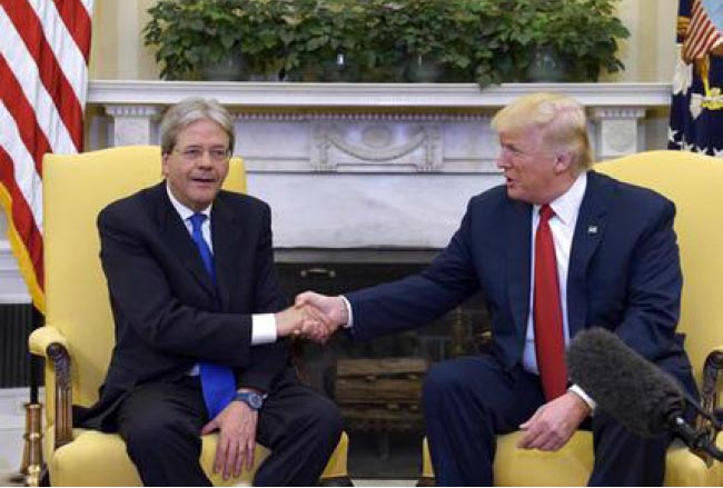 Trump Hails Italy for Role in Libya, Iraq, Afghanistan